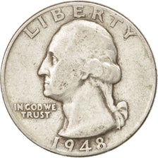 United States, Washington Quarter, 1948, Philadelphia, KM:164, TTB