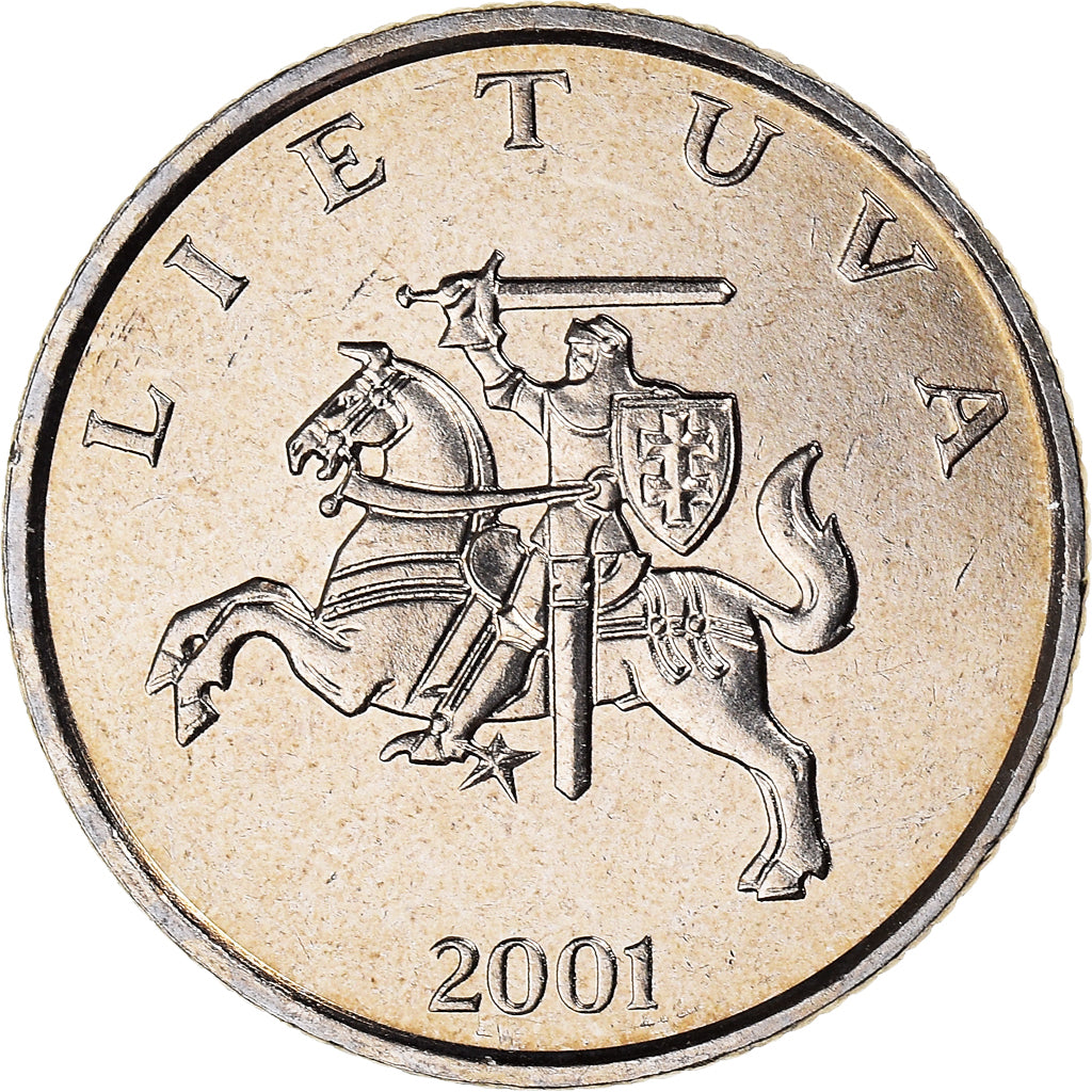 Coin, Lithuania, Litas, 2001, MS(64), Copper-nickel, KM:111