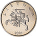 Coin, Lithuania, Litas, 2001, MS(64), Copper-nickel, KM:111