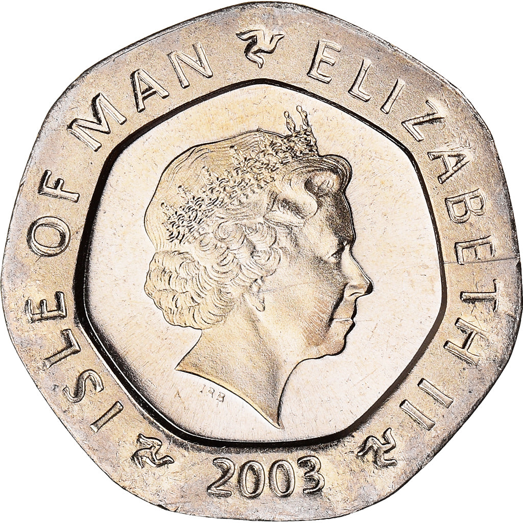 Moneta, Isola di Man, Elizabeth II, 20 Pence, 2003, Pobjoy Mint, SPL