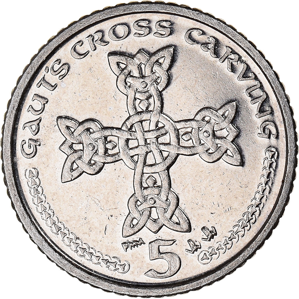 Coin, Isle of Man, Elizabeth II, 5 Pence, 2000, Pobjoy Mint, AU(55-58)