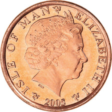 Coin, Isle of Man, Elizabeth II, Penny, 2005, Pobjoy Mint, MS(64), Copper Plated