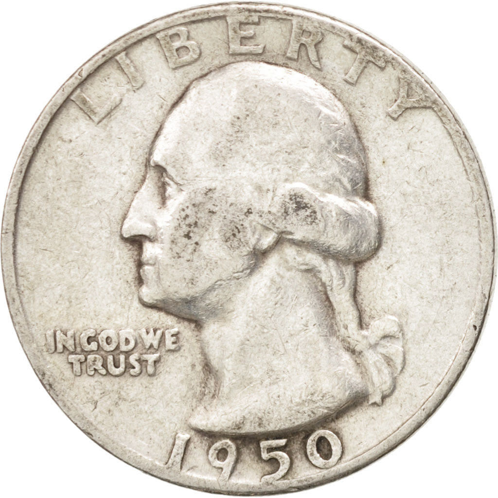 United States, Washington Quarter, 1950, Philadelphia, KM:164, TTB