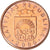 Moneda, Letonia, 2 Santimi, 1992, EBC+, Cobre recubierto de acero, KM:21