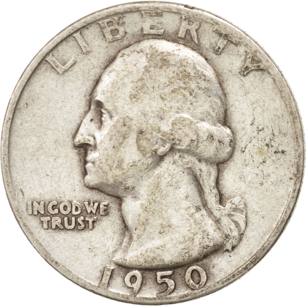 United States, Washington Quarter, 1950, Denver, KM:164, EF(40-45)