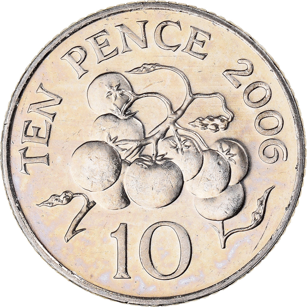 Coin, Guernsey, Elizabeth II, 10 Pence, 2006, British Royal Mint, MS(60-62)
