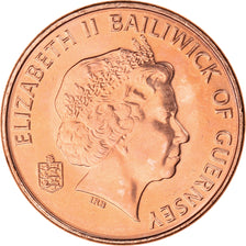 Coin, Guernsey, Elizabeth II, Penny, 2003, MS(64), Copper Plated Steel, KM:89