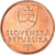 Moneta, Słowacja, 50 Halierov, 2001, MS(60-62), Miedź platerowana stalą
