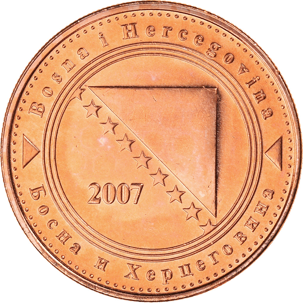 Monnaie, Bosnie-Herzégovine, 50 Feninga, 2007, SPL, Cuivre plaqué acier