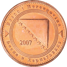 Monnaie, Bosnie-Herzégovine, 50 Feninga, 2007, SPL, Cuivre plaqué acier