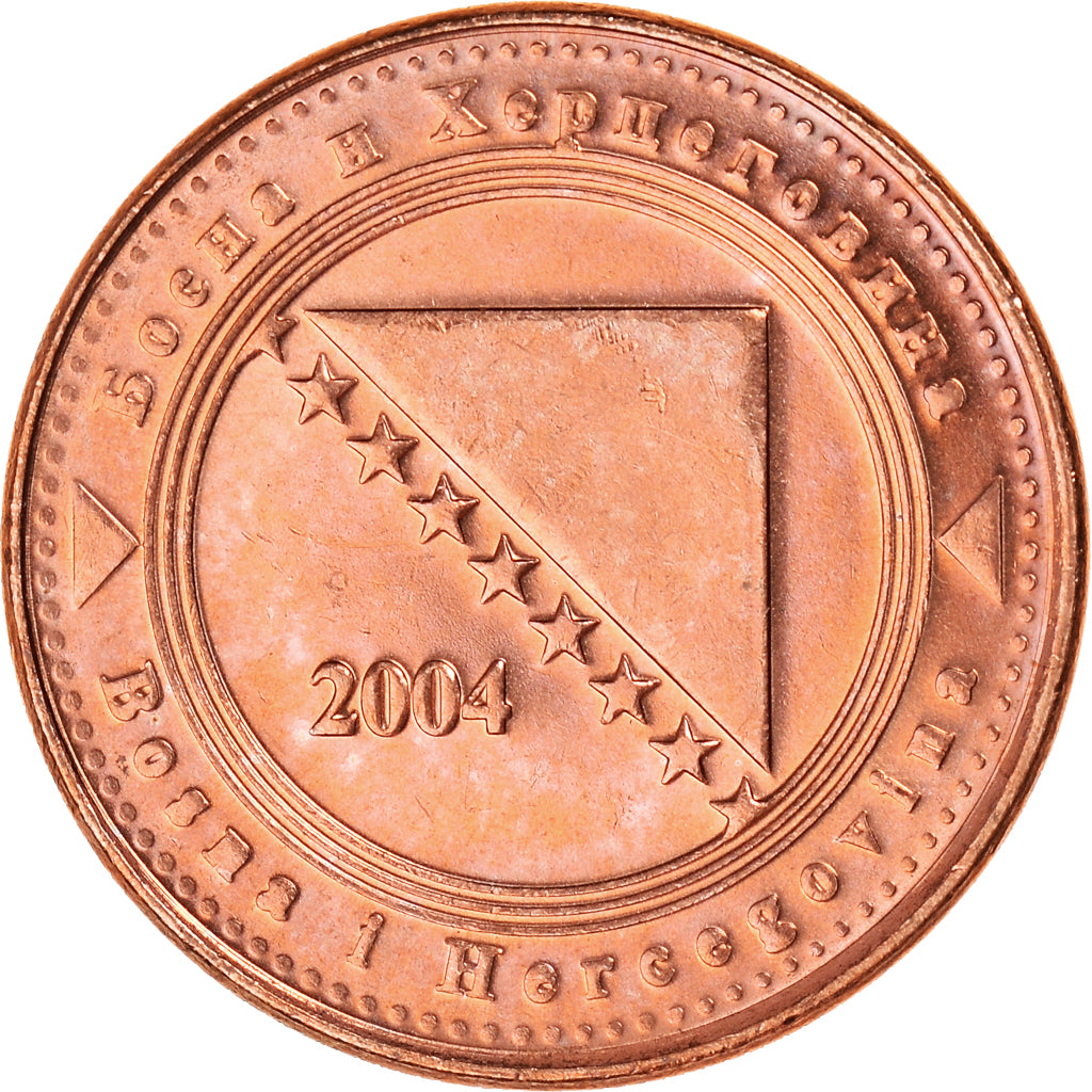Coin, Bosnia - Herzegovina, 20 Feninga, 2004, MS(63), Copper Plated Steel