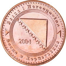 Coin, Bosnia - Herzegovina, 10 Feninga, 2004, MS(63), Copper Plated Steel