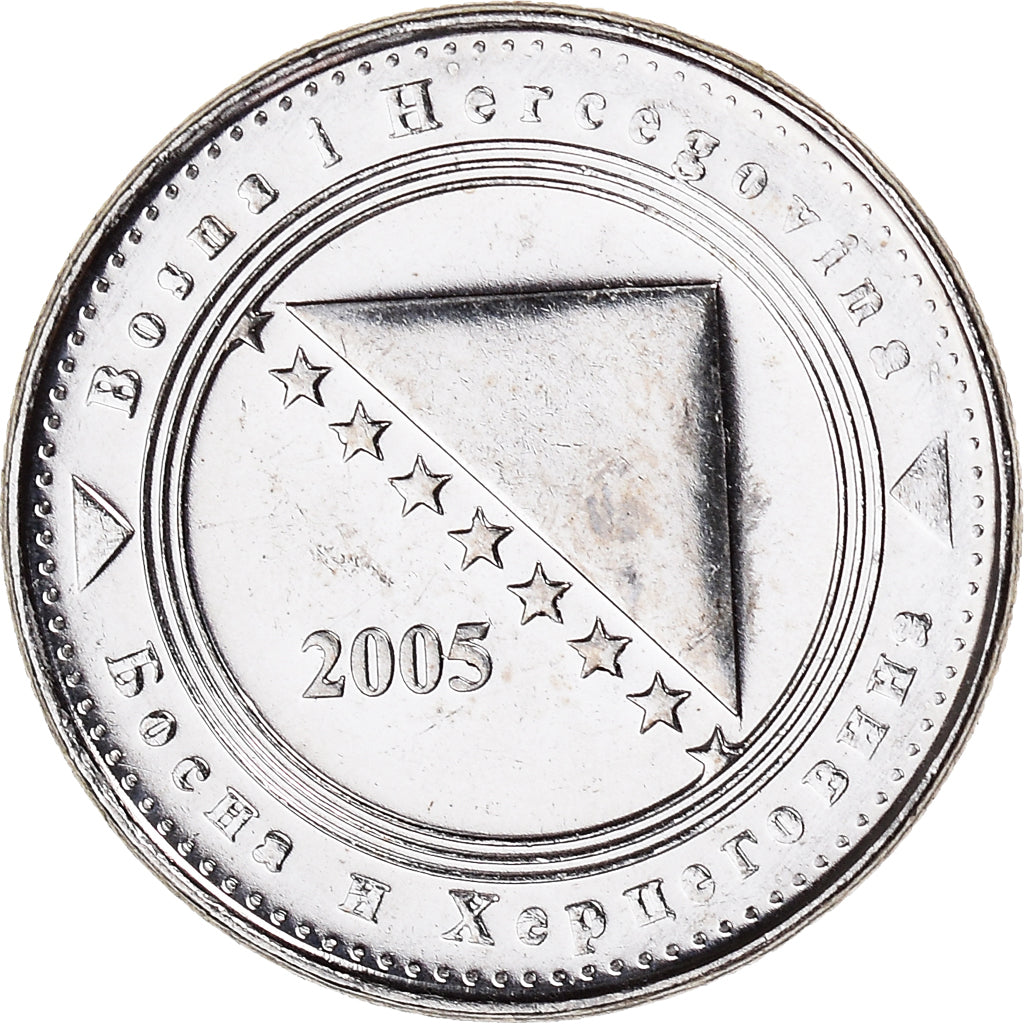 Monnaie, Bosnie-Herzégovine, 5 Feninga, 2005, British Royal Mint, SPL, Nickel