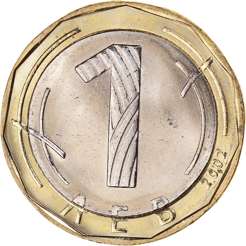 Monnaie, Bulgarie, Lev, 2002, Sofia, SUP+, Bimétallique, KM:254