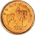 Moneda, Bulgaria, 2 Stotinki, 2000, SC, Latón chapado en acero, KM:238a