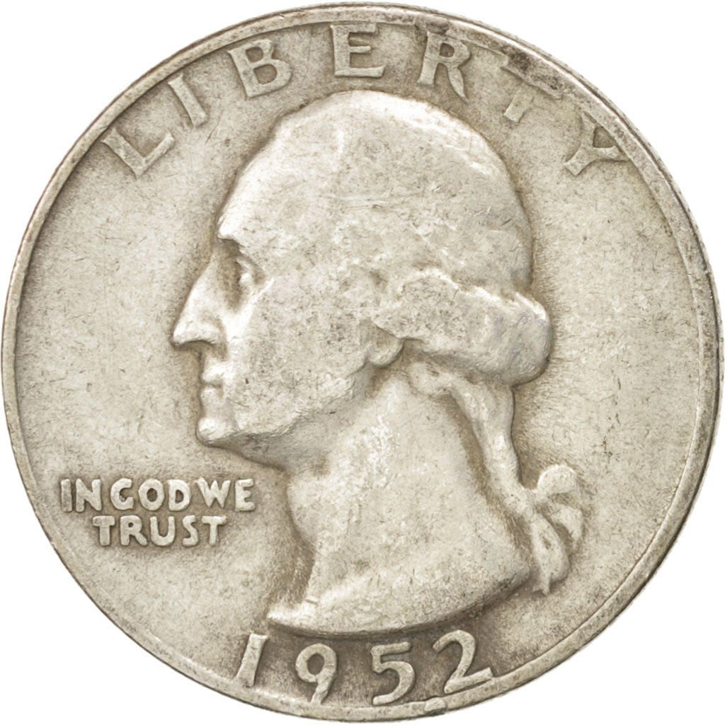 United States, Washington Quarter, 1952, San Francisco, KM:164, VF(30-35)