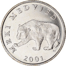 Coin, Croatia, 5 Kuna, 2001, MS(63), Copper-Nickel-Zinc, KM:11