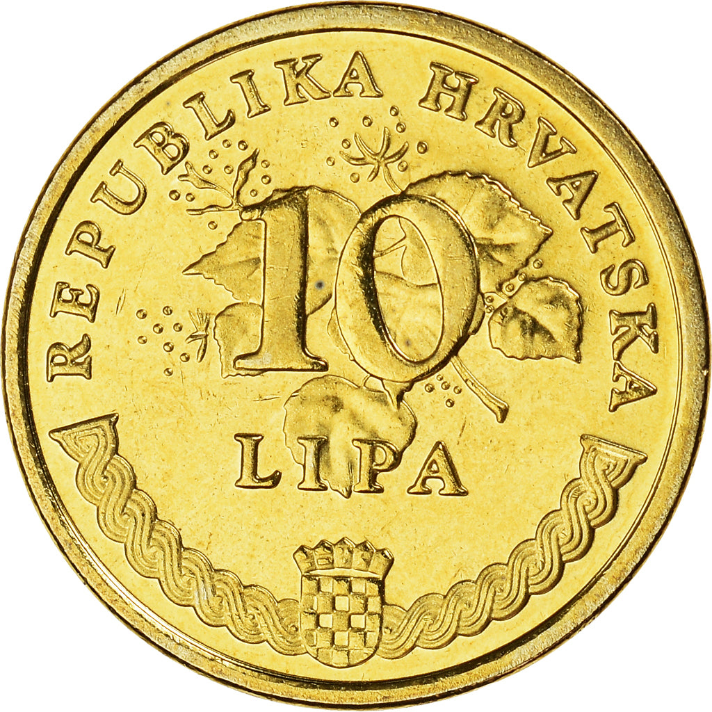 Coin, Croatia, 10 Lipa, 2005, MS(60-62), Brass plated steel, KM:6