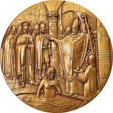 France, Medal, XVème Centenaire du Baptème de Clovis, Reims, History, 1996
