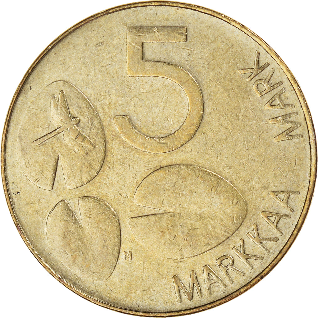 Coin, Finland, 5 Markkaa, 1995, EF(40-45), Copper-Aluminum-Nickel, KM:73
