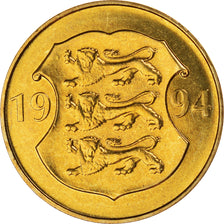 Coin, Estonia, 5 Krooni, 1994, MS(60-62), Aluminum-Bronze, KM:30