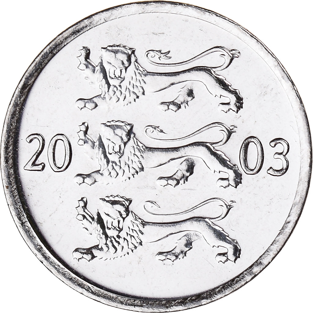 Coin, Estonia, 20 Senti, 2003, no mint, MS(60-62), Nickel plated steel, KM:23a