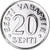 Moneda, Estonia, 20 Senti, 2003, no mint, EBC+, Níquel chapado en acero, KM:23a