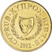 Coin, Cyprus, 10 Cents, 2002, MS(60-62), Nickel-brass, KM:56.3