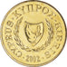 Coin, Cyprus, 10 Cents, 2002, MS(60-62), Nickel-brass, KM:56.3