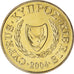 Coin, Cyprus, 5 Cents, 2004, MS(60-62), Nickel-brass, KM:55.3
