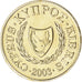 Coin, Cyprus, 2 Cents, 2003, MS(64), Nickel-brass, KM:54.3