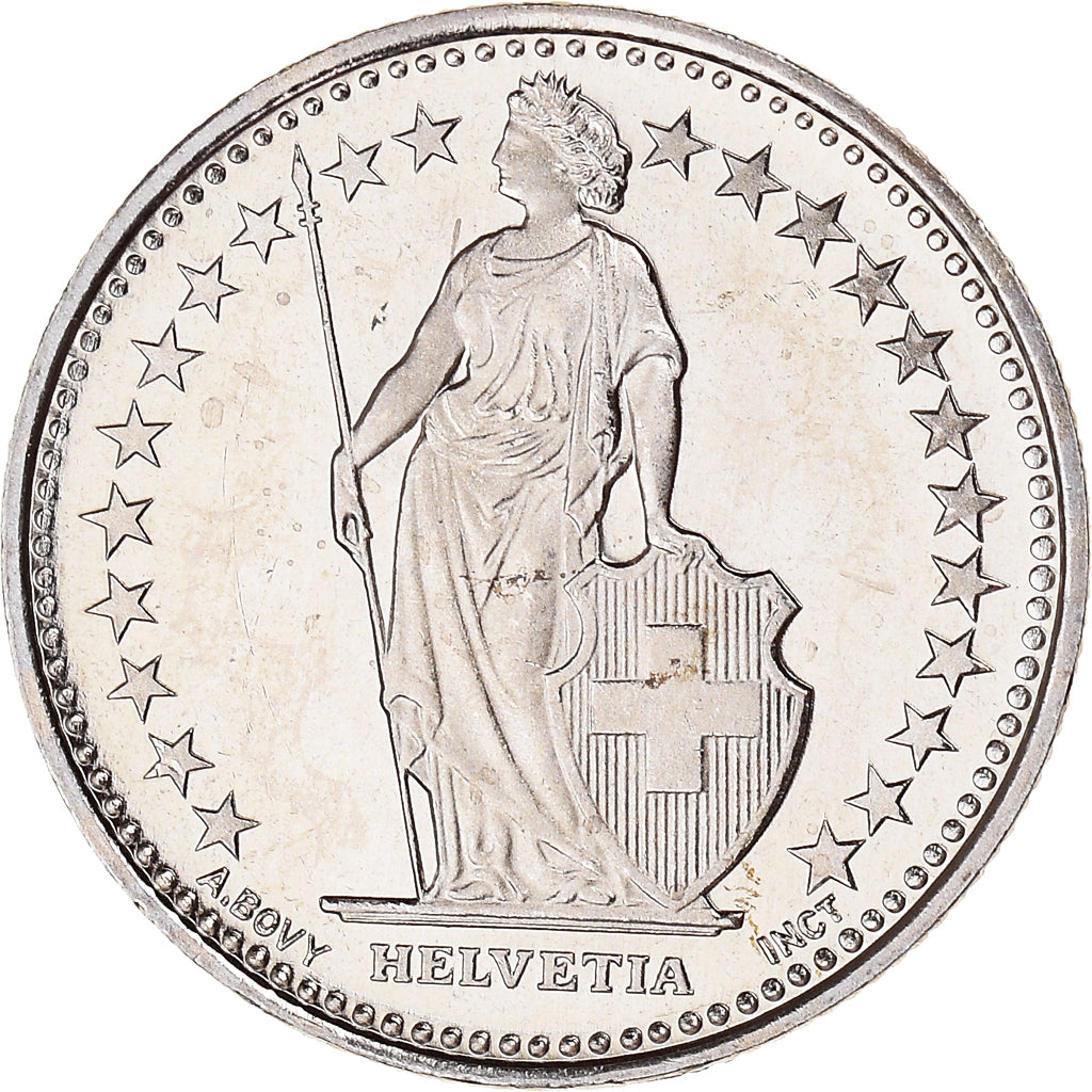Coin, Switzerland, 1/2 Franc, 2006, Bern, MS(64), Copper-nickel, KM:23a.3
