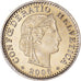Coin, Switzerland, 20 Rappen, 2006, Bern, MS(64), Copper-nickel, KM:29a