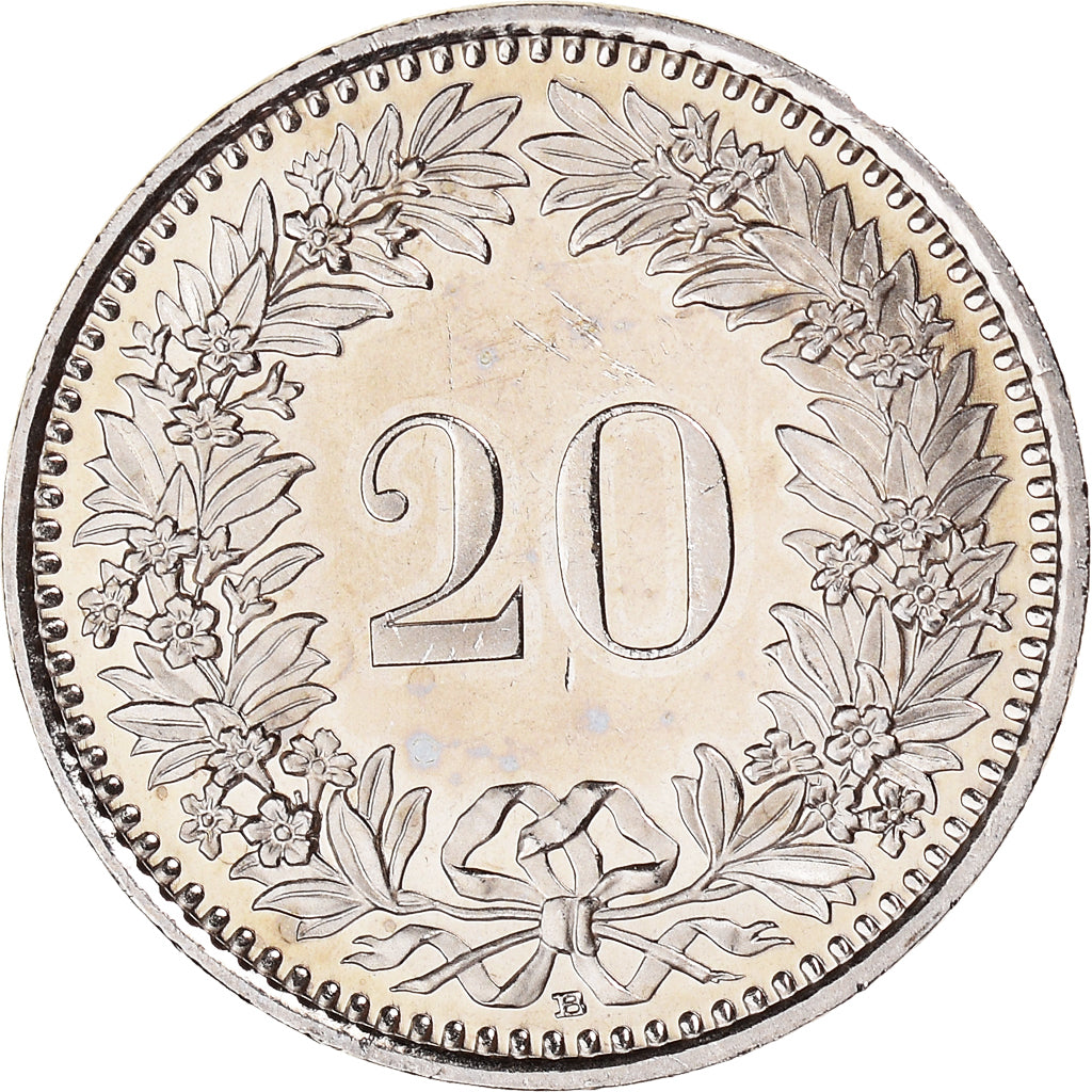Coin, Switzerland, 20 Rappen, 2006, Bern, MS(64), Copper-nickel, KM:29a