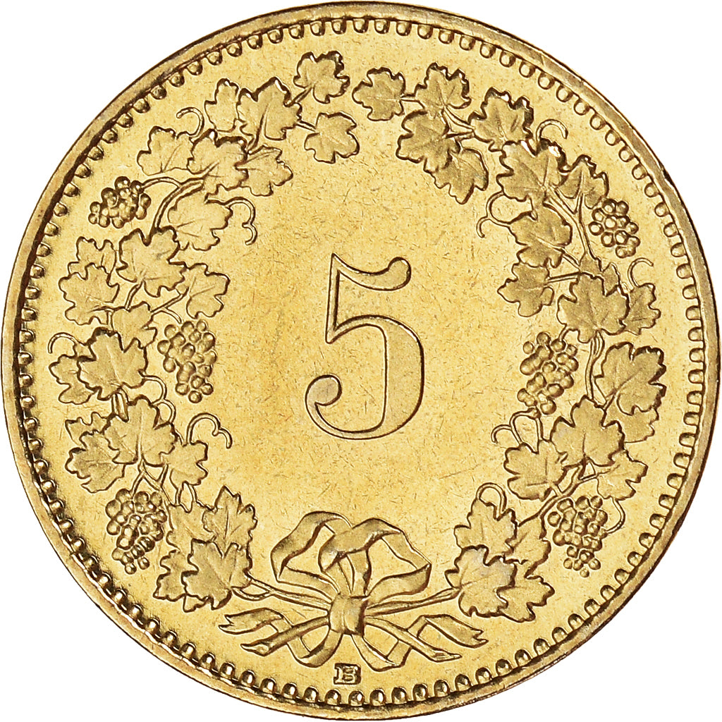 Coin, Switzerland, 5 Rappen, 2005, Bern, MS(64), Aluminum-Bronze, KM:26c