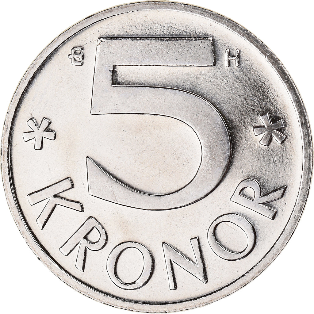 Coin, Sweden, Carl XVI Gustaf, 5 Kronor, 2005, MS(64), Copper-Nickel Clad