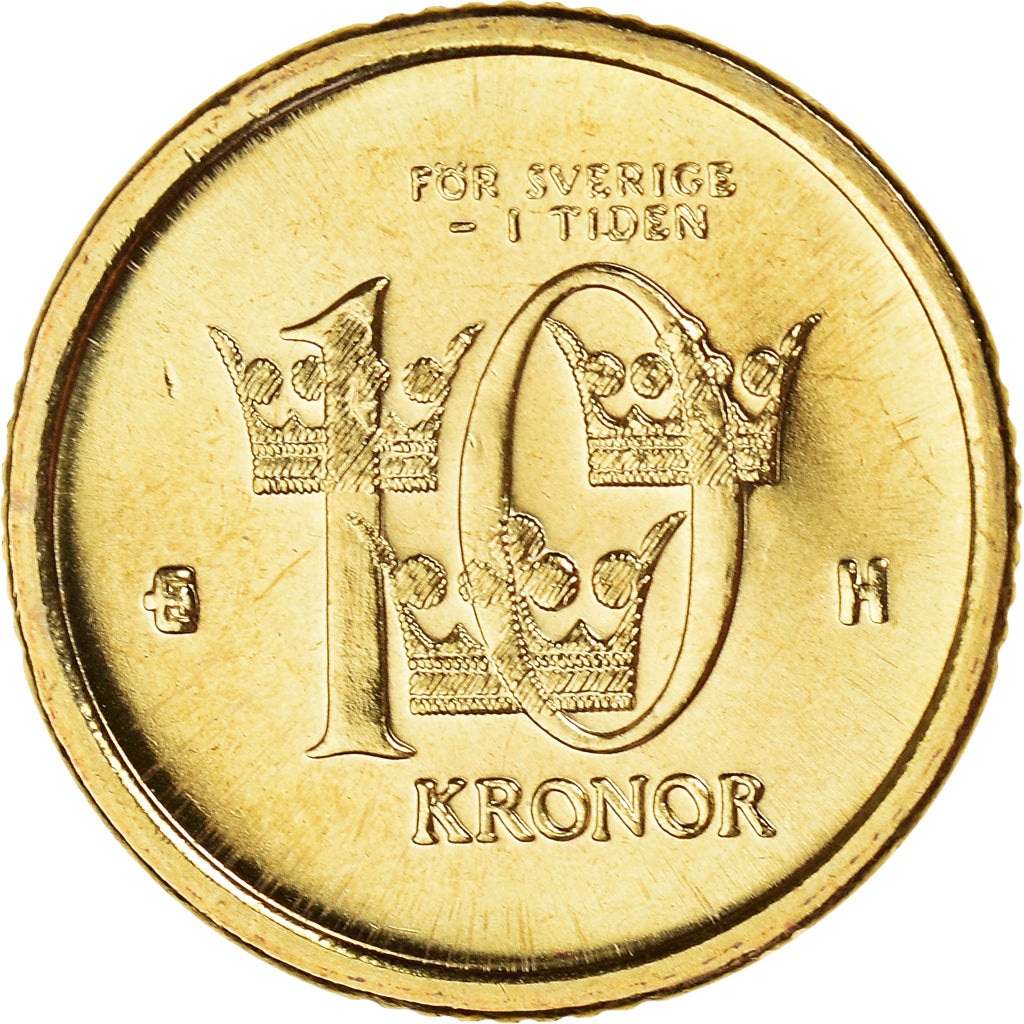 Coin, Sweden, Carl XVI Gustaf, 10 Kronor, 2005, Eskilstuna, MS(63)