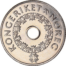 Moneta, Norvegia, Harald V, 5 Kroner, 2007, SPL-, Rame-nichel, KM:463