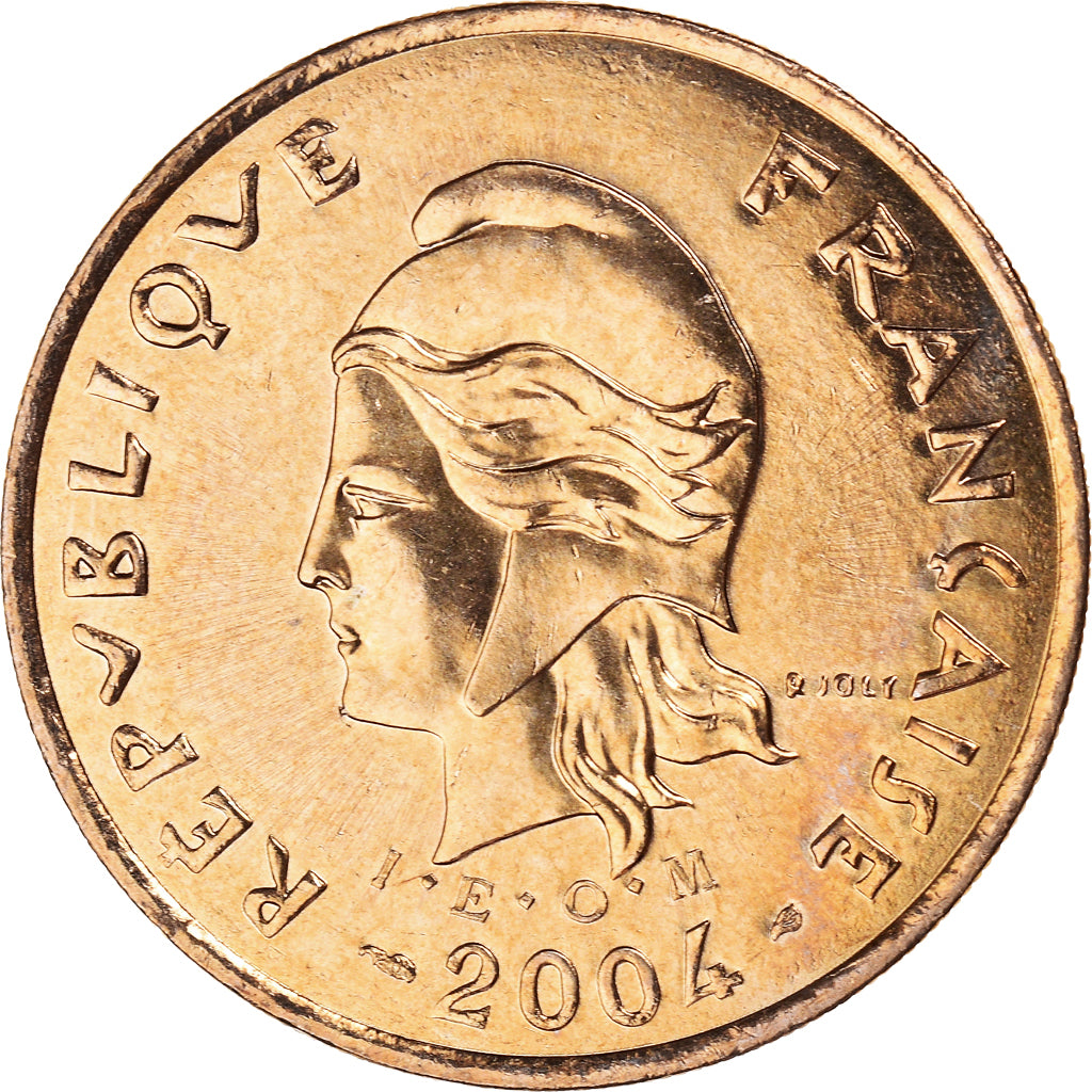 Coin, French Polynesia, 100 Francs, 2004, Paris, MS(60-62), Nickel-Bronze, KM:14