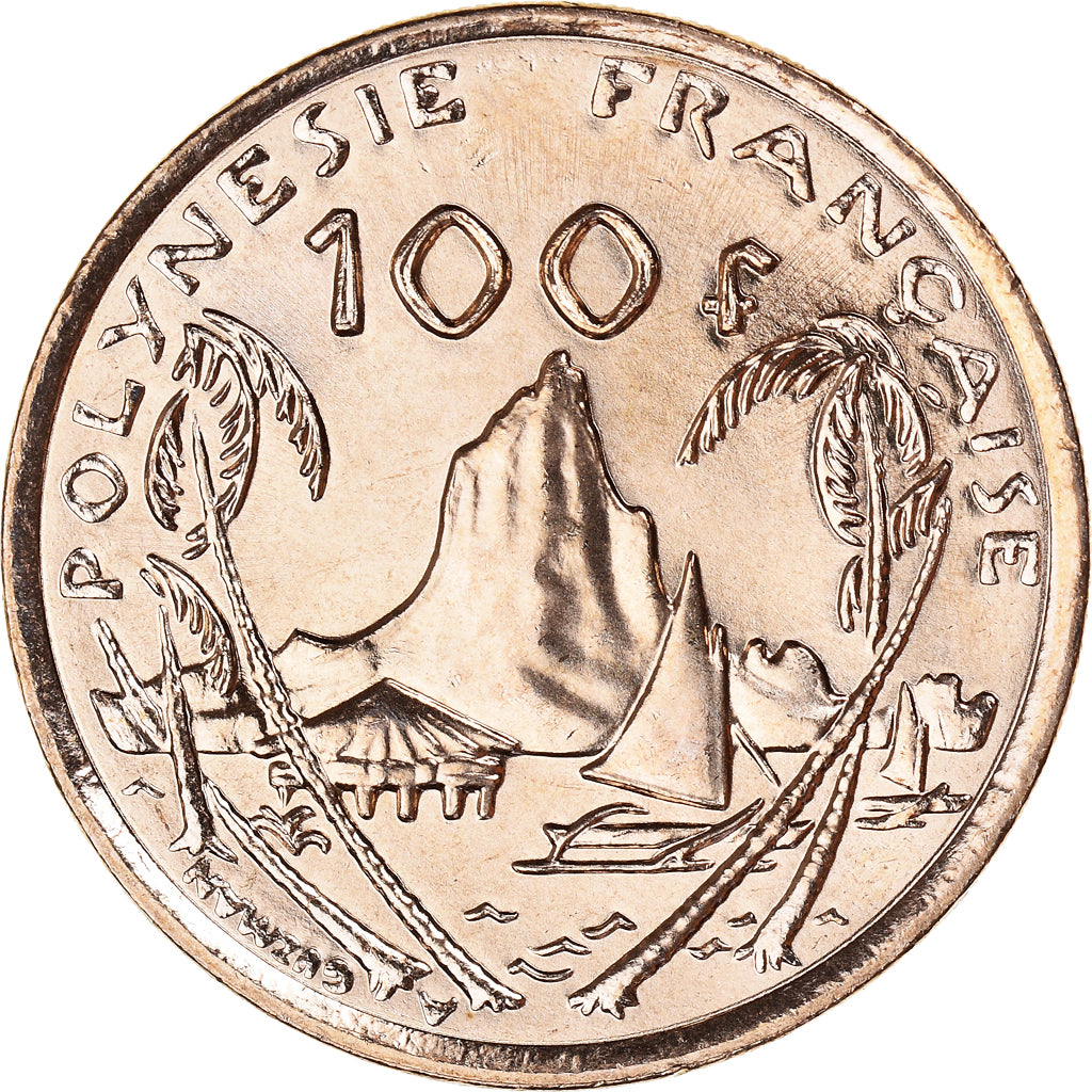 Coin, French Polynesia, 100 Francs, 2004, Paris, MS(60-62), Nickel-Bronze, KM:14