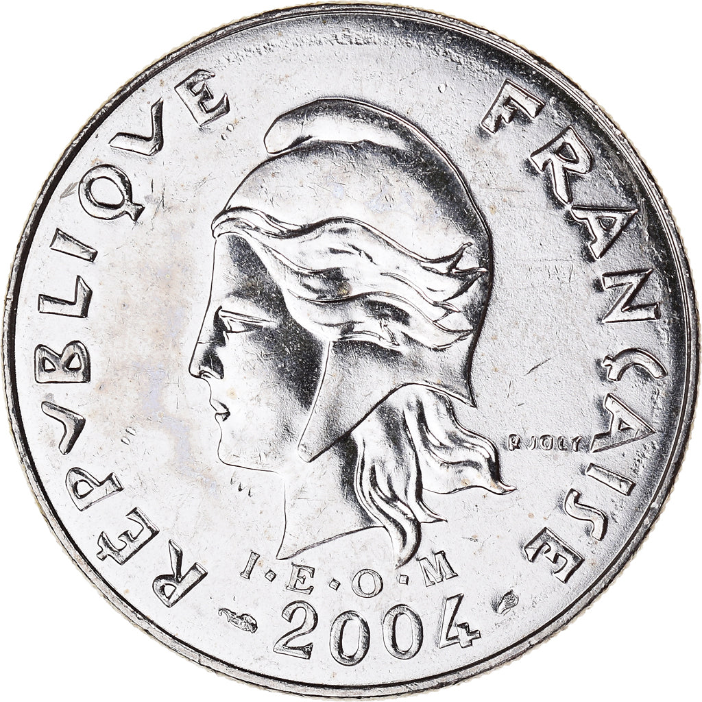 Coin, French Polynesia, 20 Francs, 2004, Paris, AU(55-58), Nickel, KM:9
