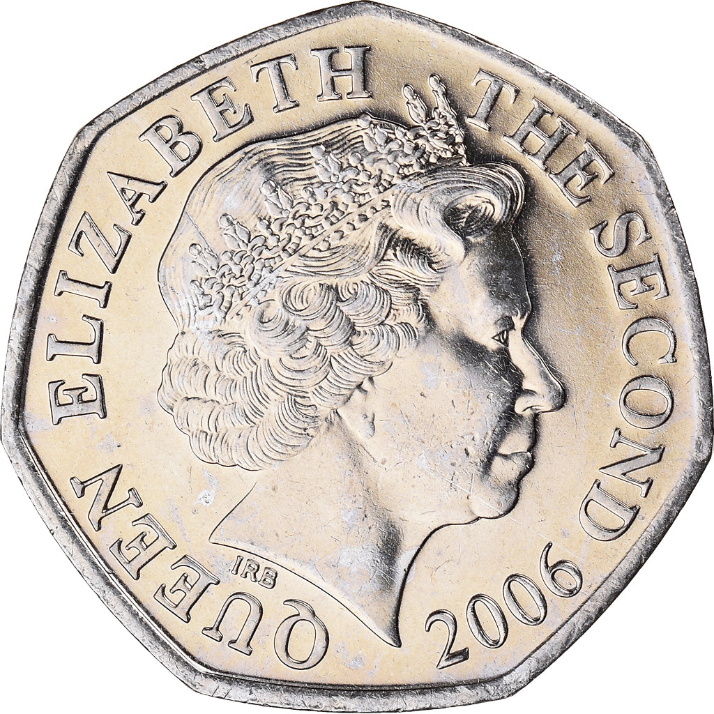 Münze, Jersey, Elizabeth II, 50 Pence, 2006, SS, Kupfer-Nickel, KM:108