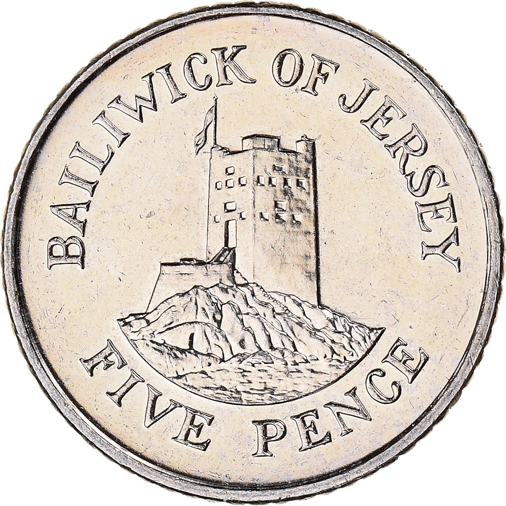 Monnaie, Jersey, Elizabeth II, 5 Pence, 2008, SUP+, Cupro-nickel, KM:105