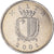 Münze, Malta, 25 Cents, 2001, Franklin Mint, SS+, Kupfer-Nickel, KM:97