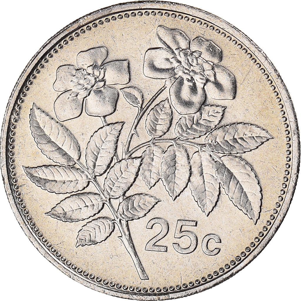 Moneta, Malta, 25 Cents, 2001, Franklin Mint, BB+, Rame-nichel, KM:97