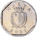 Moeda, Malta, 5 Cents, 2001, AU(55-58), Níquel
