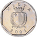Coin, Malta, 5 Cents, 2001, AU(55-58), Nickel