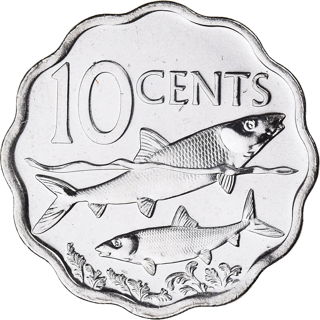 Coin, Bahamas, Elizabeth II, 10 Cents, 2007, Franklin Mint, MS(63)