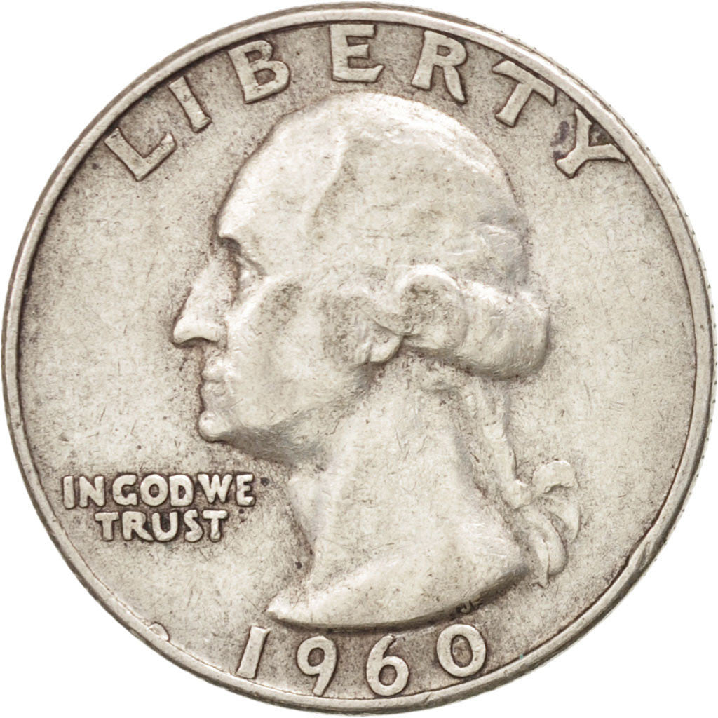 United States, Washington Quarter, 1960, Denver, KM:164, EF(40-45)