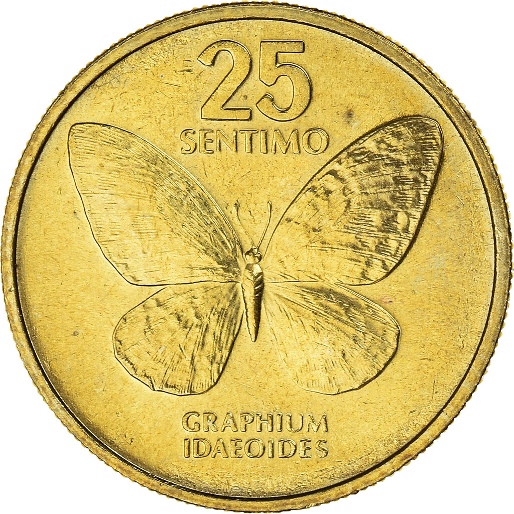 Moneta, Filippine, 25 Sentimos, 1990, BB+, Ottone, KM:241.1